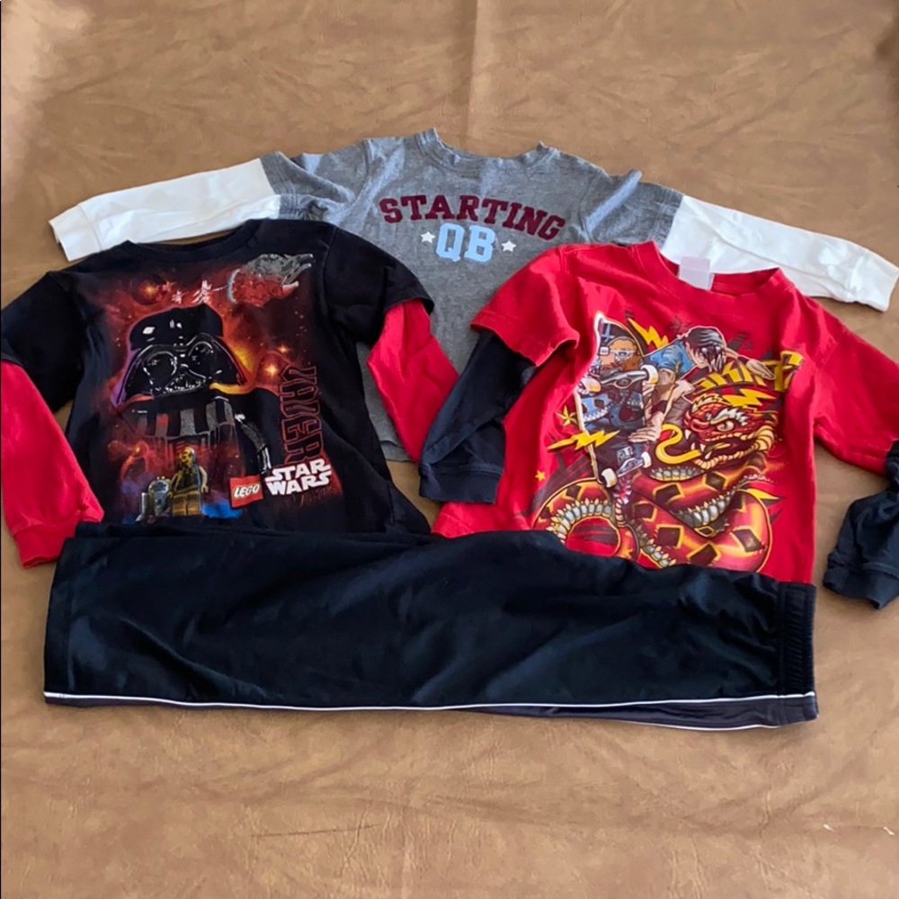 Boy’s Size 5/6 Long Sleeve Shirts & Sweat Pants